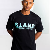 STAND MC Original Tee - Green on Black (Lightweight cotton)