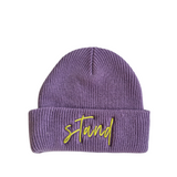 STAND Lilac Recycled Knit Beanie