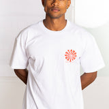 STAND CULTURE CIRCLE DRISHTI TEE - RED ON WHITE (Premium thick cotton)