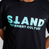 STAND MC Original Tee - Green on Black (Lightweight cotton)